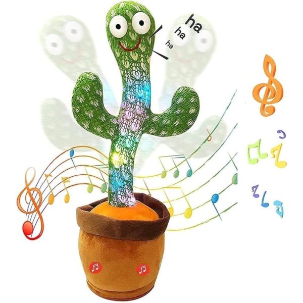 Rechargeable Toys Talking Cactus Baby Toys for Kids Dancing Cactus Toys Can Sing Wriggle & Singing Recording Repeat What You Say Funny Education Toys for Children Playing |