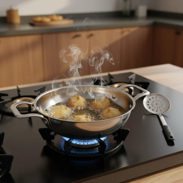 Tri-Ply Kadai with Lid