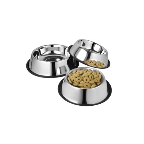 Dog Bowl With Rubber Ring